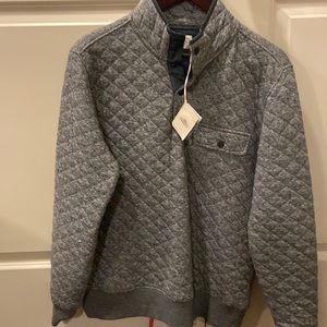 NWT faherty quilted quarter snap jacket